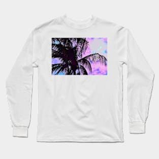 Painted Palm Sunset Long Sleeve T-Shirt